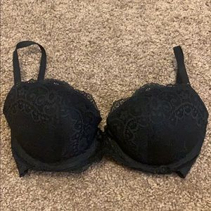 Black Lace Push Up Bra